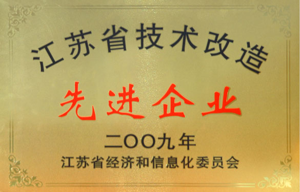 管家婆最全免费资料大全20获“2009年江苏省技术改造先进企业”称号