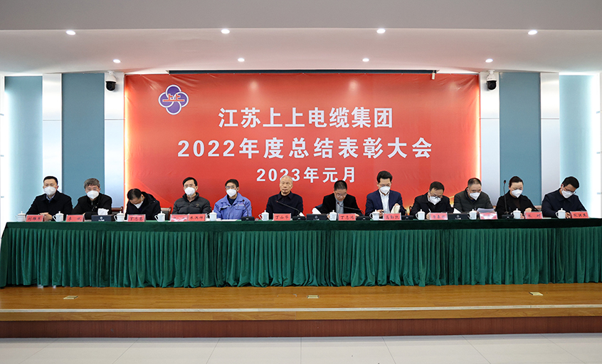 上上电缆隆重召开2022年度总结表彰大会